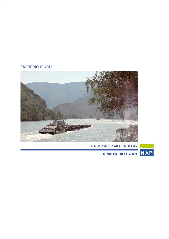 Titelseite vom Endbericht des Nationalen Aktionsplans Donauschifffahrt.