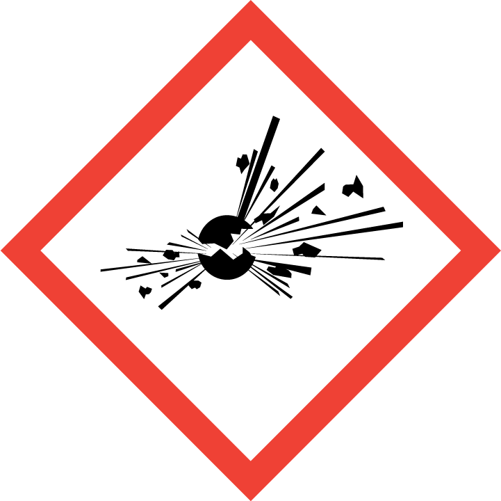 Gefahrenpiktogramm "explosiv"