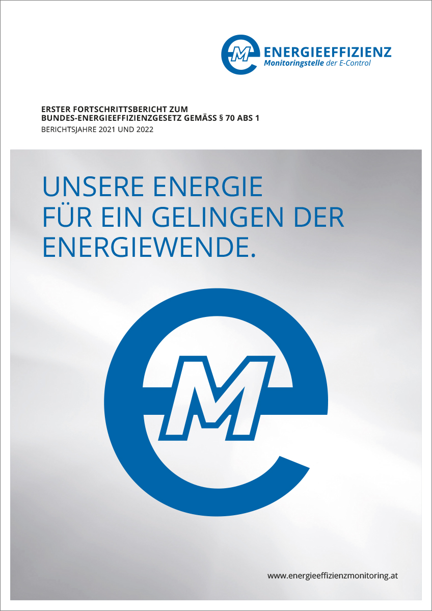 Titelblatt "Erster Fortschrittsbericht zum Bundes-Energieeffizienzgesetz"