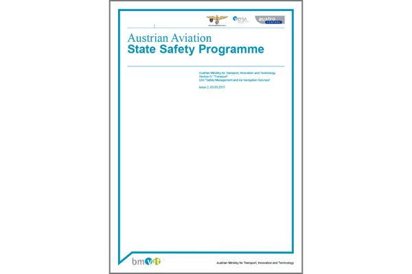 Titelblatt zum Staatssicherheitsprogramm für die Luftfahrt