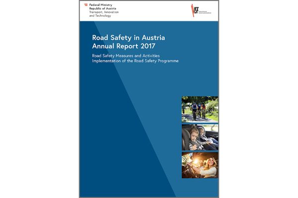 Cover of the brochure Road Safety in Austria - Report 2017