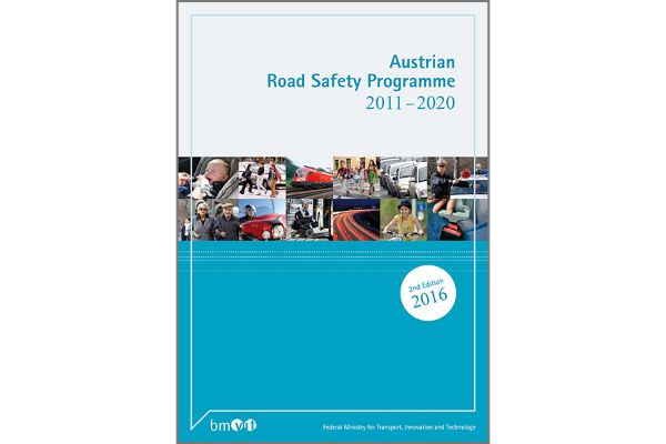 Cover of the booklet of the Austrian Road Safety Programme from 2011 until 2020