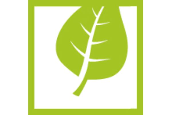 Symbol: Pflanzenblatt mit Rahmen