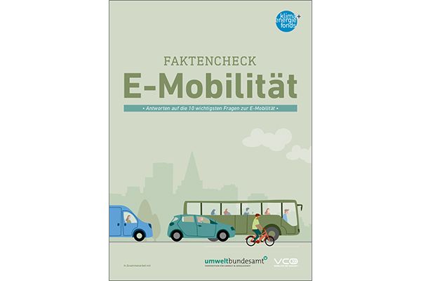 Titelblatt "Faktencheck E-Mobilität – Antworten auf die wichtigsten Fragen zur E-Mobilität"