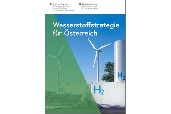 Titelblatt: "Wasserstoffstrategie für Österreich"