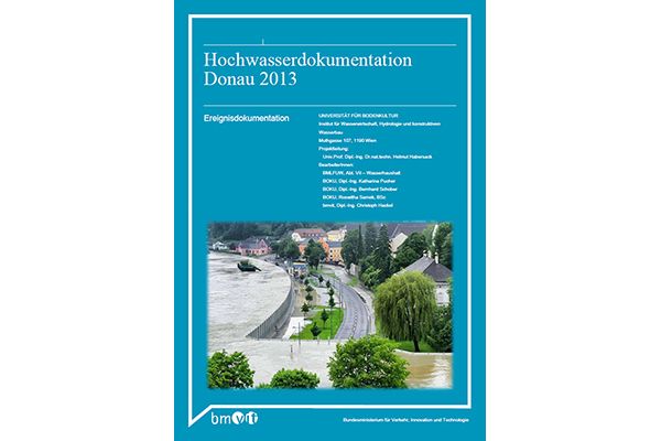 Titelblatt der Broschüre "Hochwasserdokumentation Donau 2013"