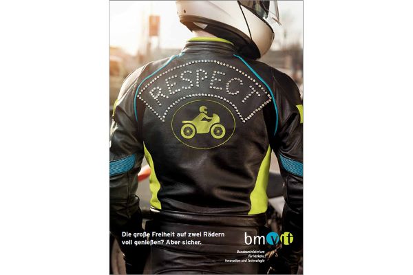 Titelbild der Broschüre zur Motorradsicherheit "Respect"