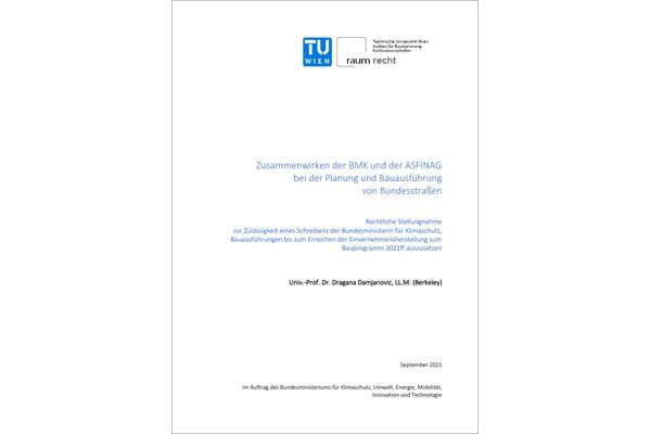 Studie der TU Wien zum ASFINAG-Bauprogramm