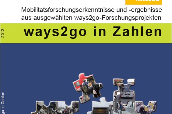 Titelblatt der Broschüre "ways2go in Zahlen"