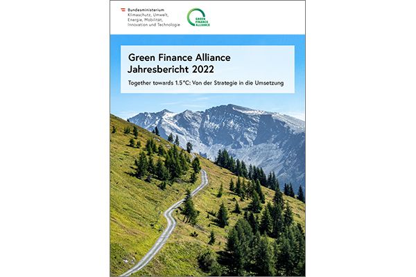 Titelblatt "Green Finance Alliance Jahresbericht 2022"