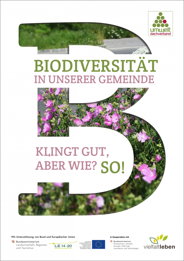 Titelblatt der digitalen Broschüre "Biodiversität in unserer Gemeinde"