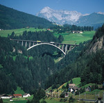 Brenner motorway and Brenner railway, Nösslach bridge, source: Alpenstraße AG