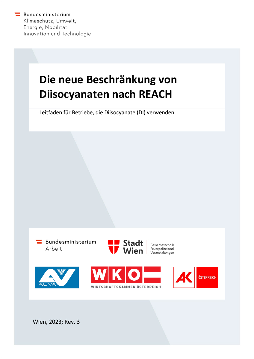 Titelblatt "Die neue Beschränkung von Diisocyanaten nach REACH"