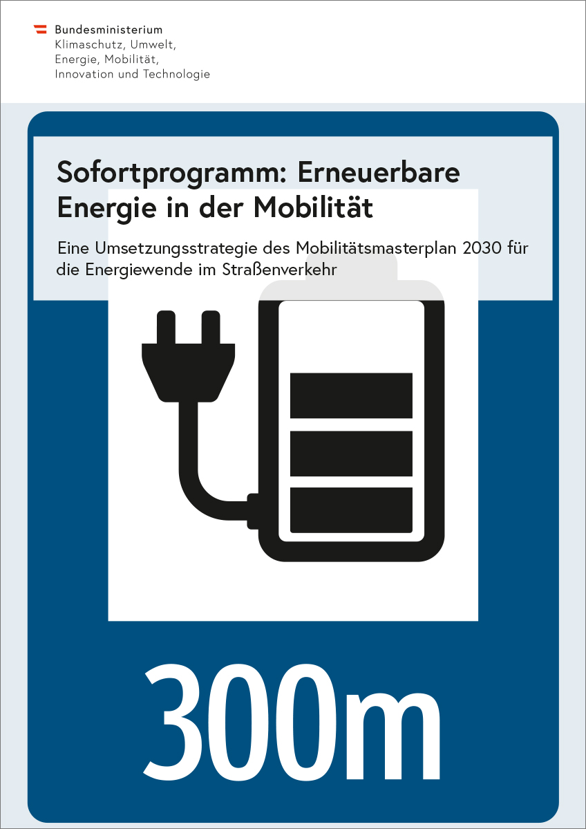 Titelblatt "Sofortprogramm: Erneuerbare Energie in der Mobilität"