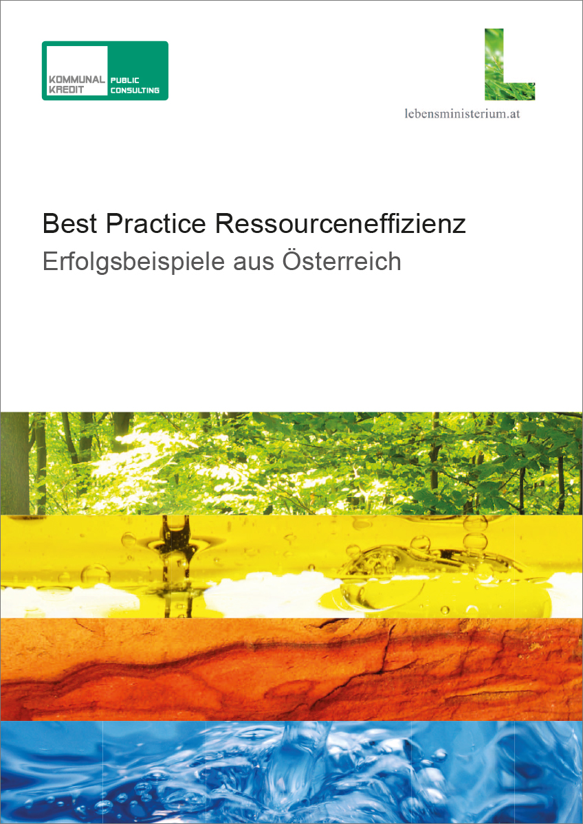 Titelblatt "Best Practice Ressourceneffizienz"
