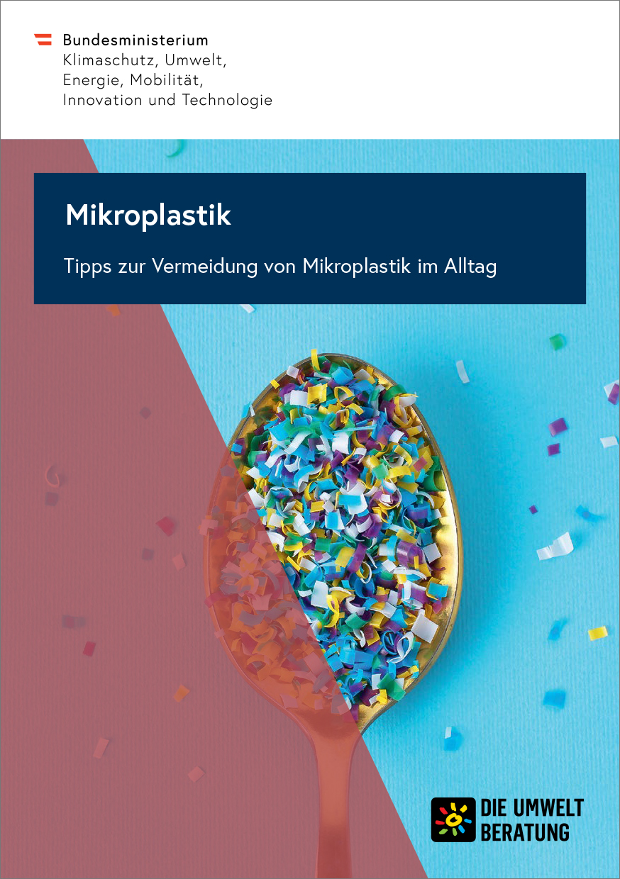 Titelblatt "Mikroplastik - Tipps zur Vermeidung von Mikroplastik im Alltag"