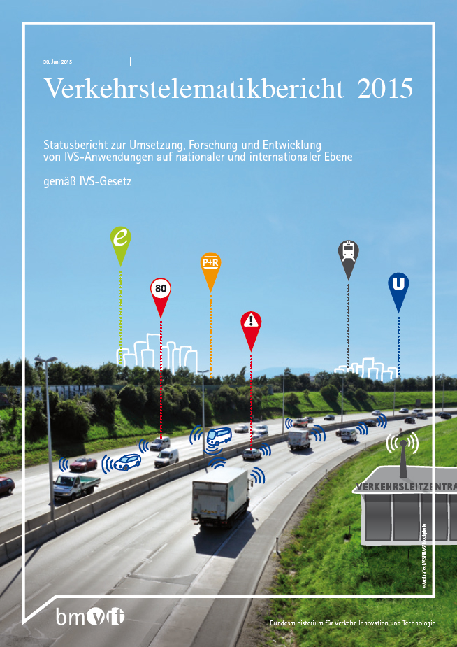 Titelblatt des Verkehrstelematikberichts 2015