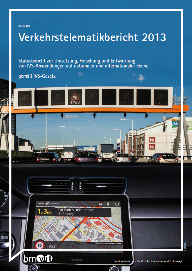 Titelblatt des Verkehrstelematikberichts 2013