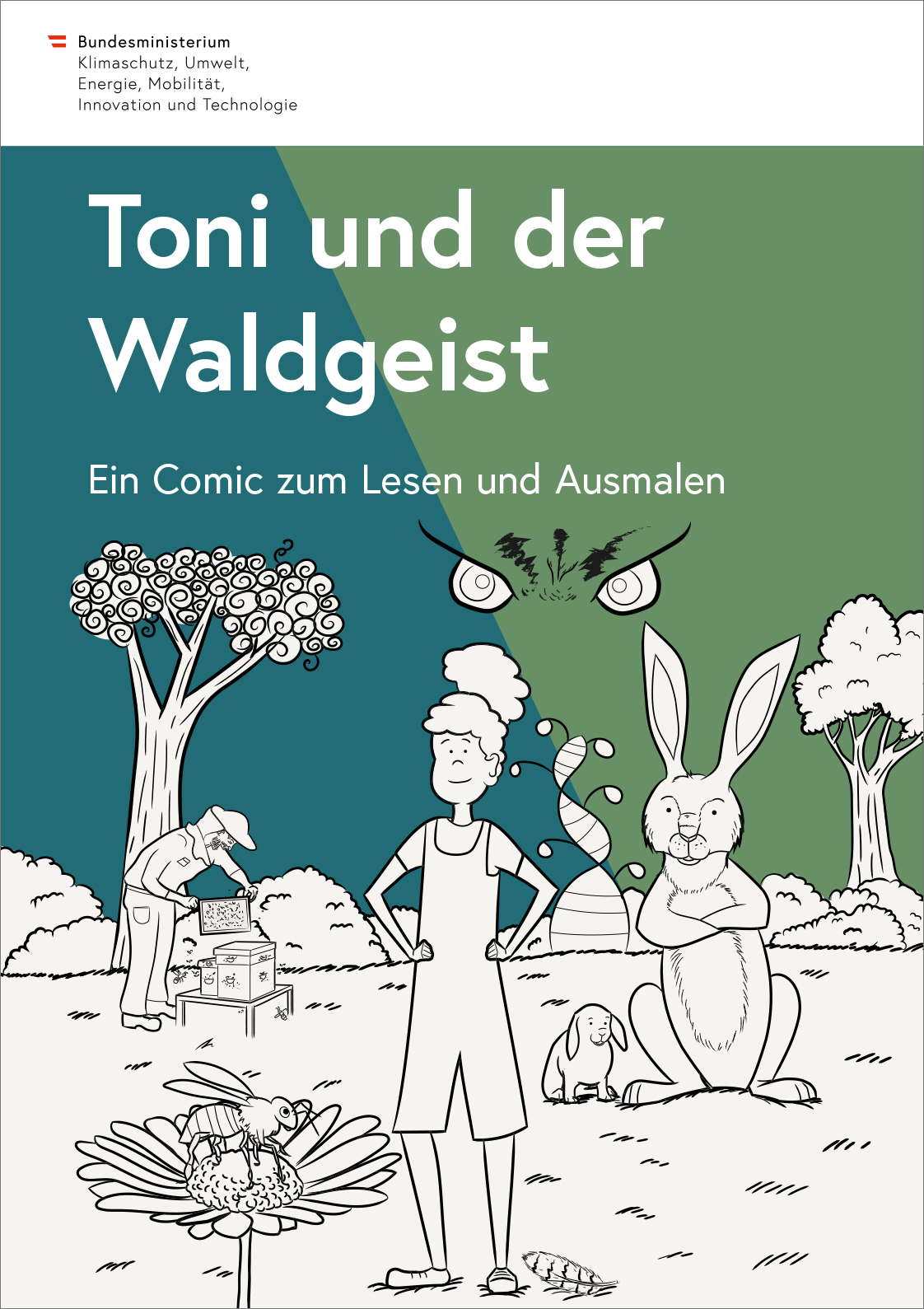 Malbuch "Toni und der Waldgeist"