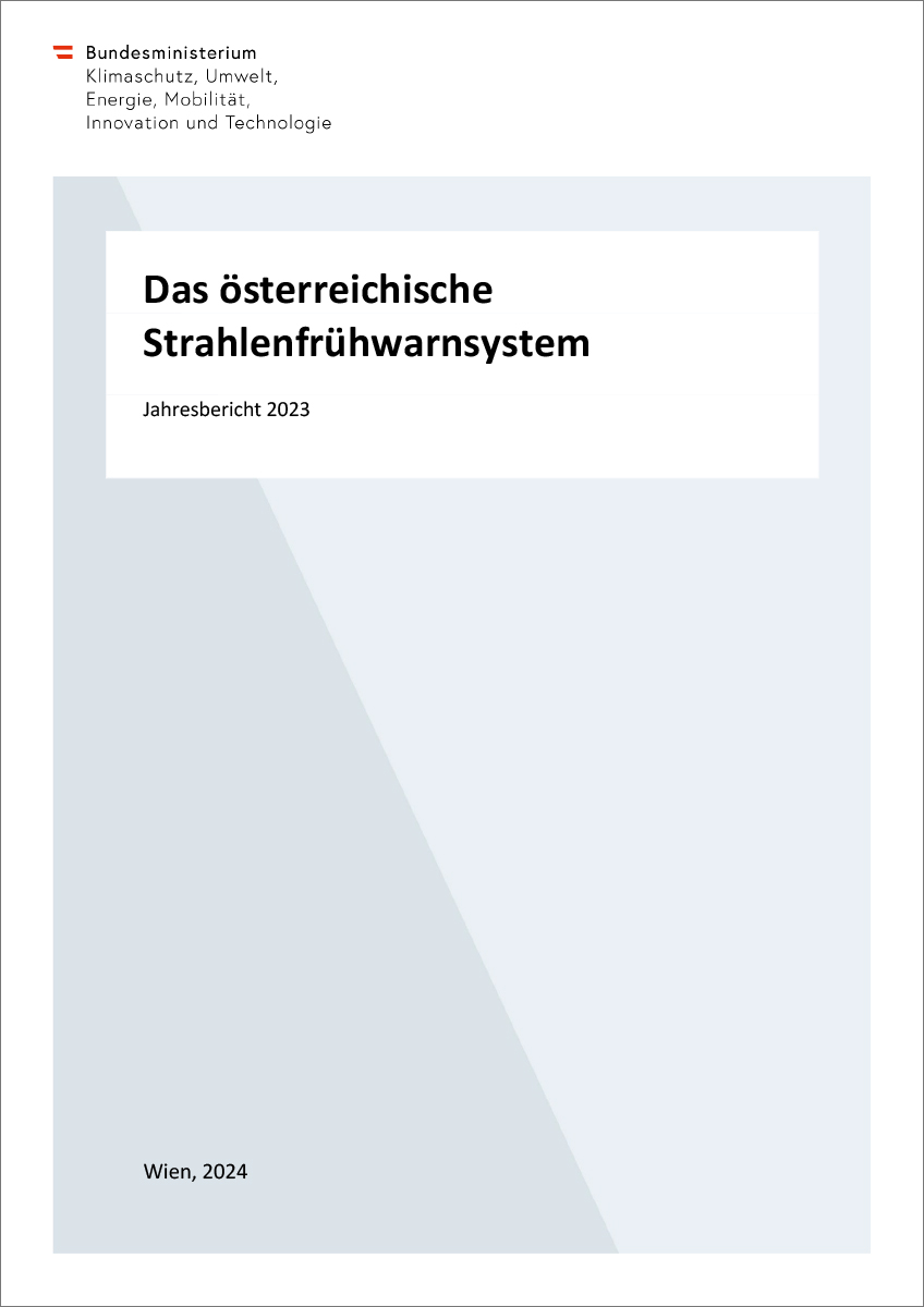 Titelblatt "Das österreichische Strahlenfrühwarnsystem"
