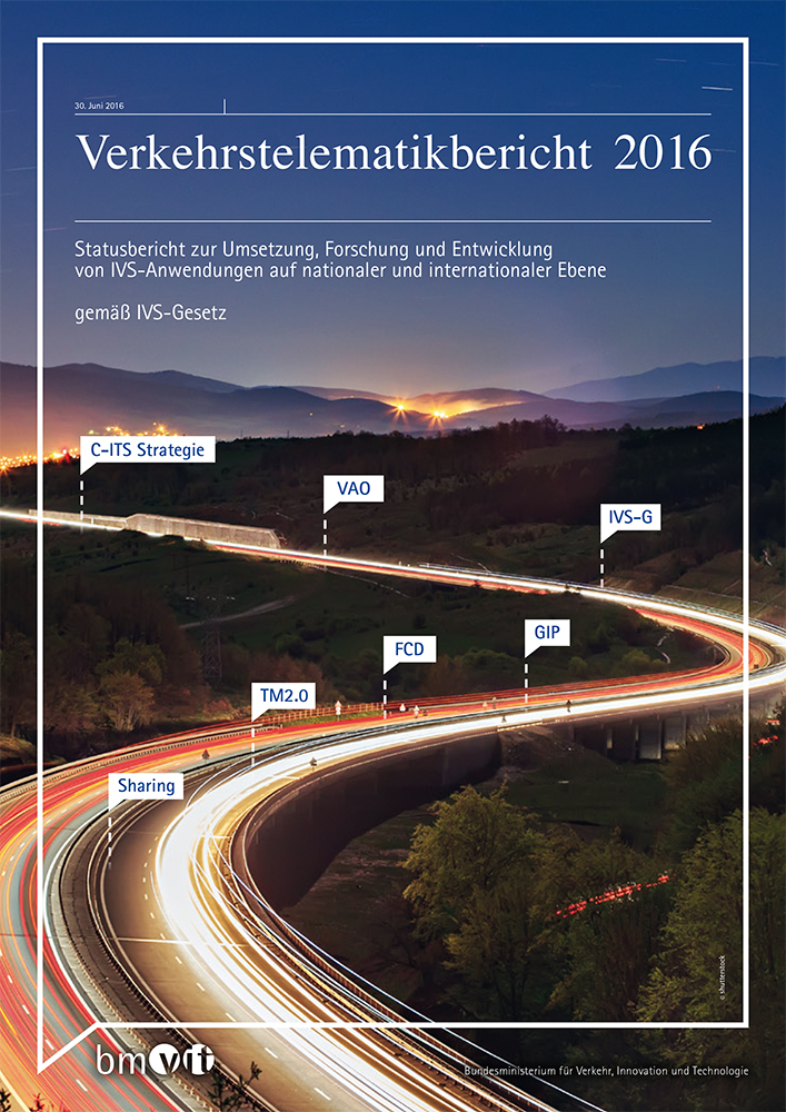 Titelblatt des Verkehrstelematikberichts 2016