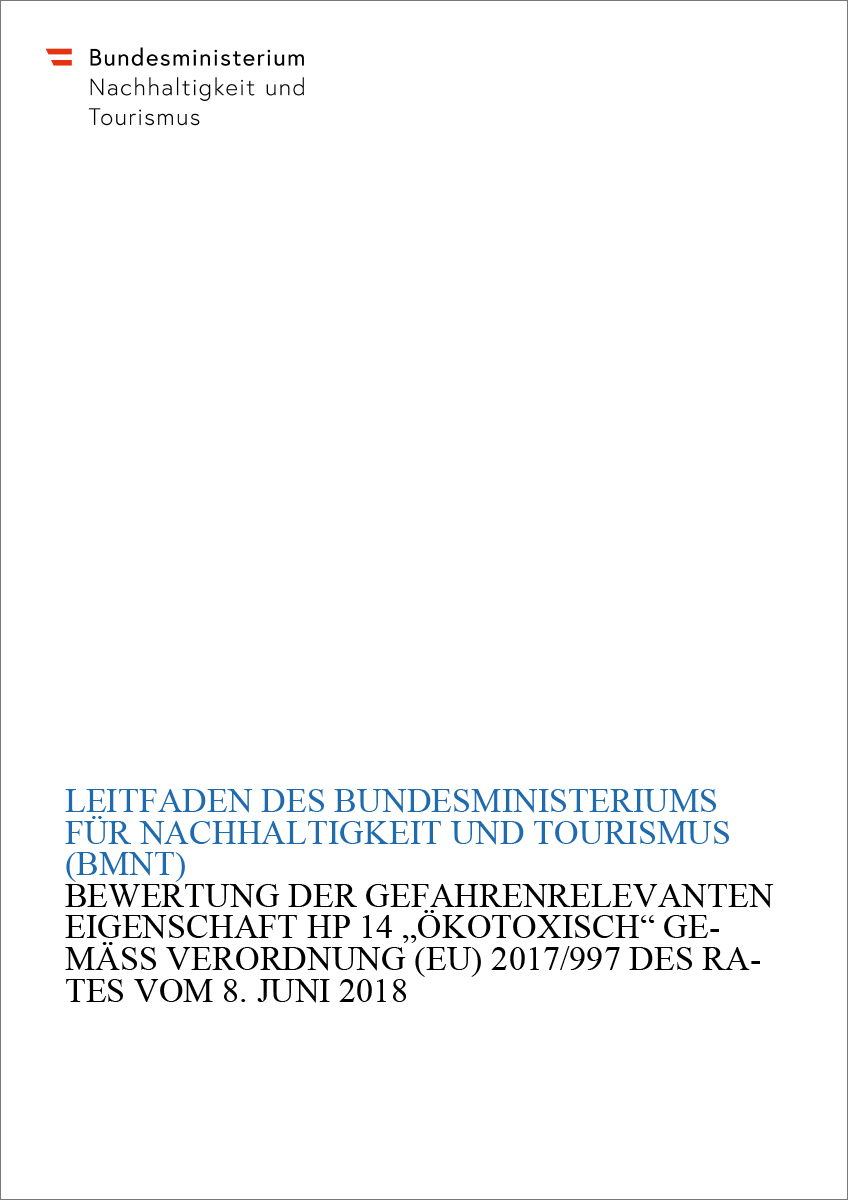 Titelblatt "HP 14 Ökotoxizität"