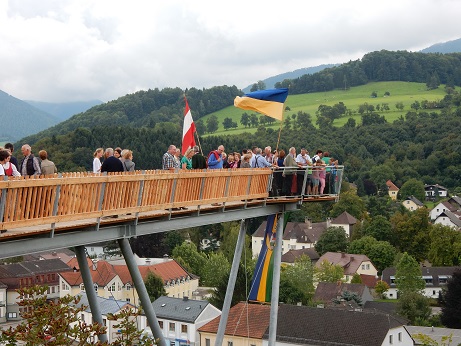 Aussichtsplattform vom Kirchberg an der Pielach bei der Eröffnung