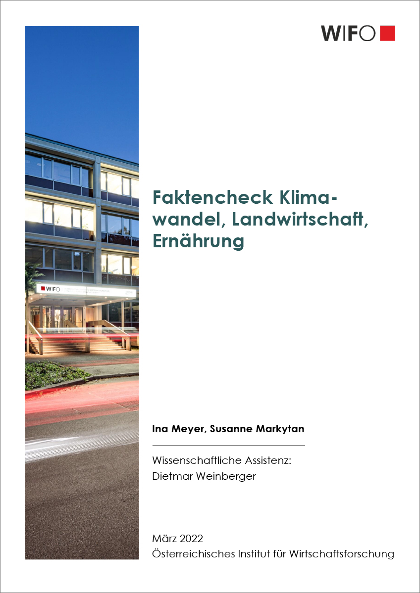 Titelblatt "Faktencheck Klimawandel, Landwirtschaft, Ernährung: Studie zum Stand des Wissens"
