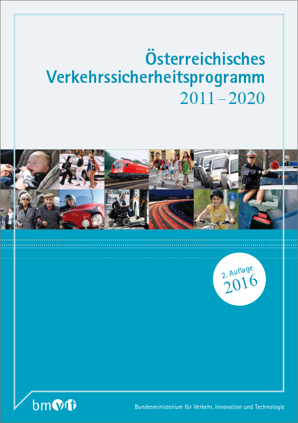 Titelblatt der Publikation "Verkehrssicherheitsprogramm 2011-2020"