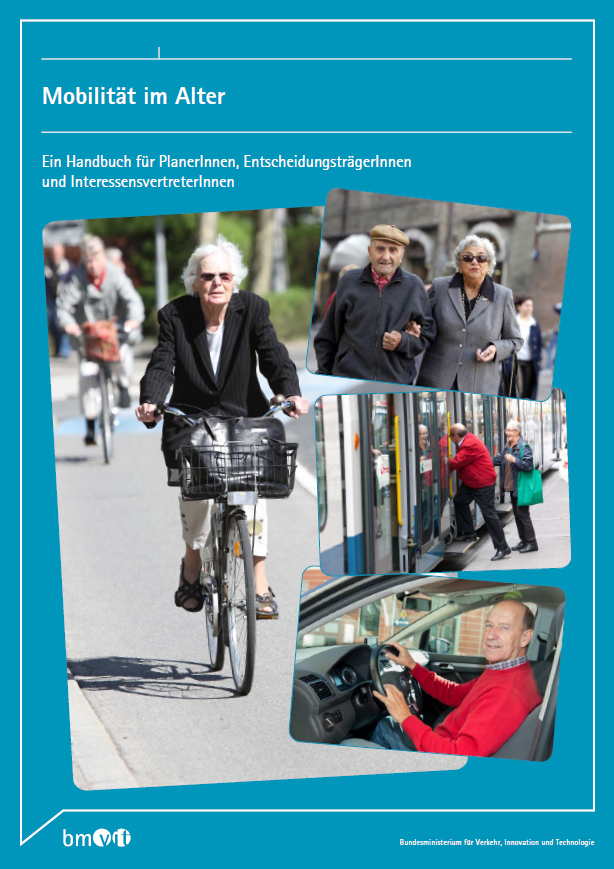 Titelblatt der Broschüre "Mobilität im Alter"