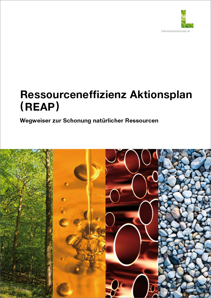 Titelblatt "Ressourceneffizienz Aktionsplan REAP"