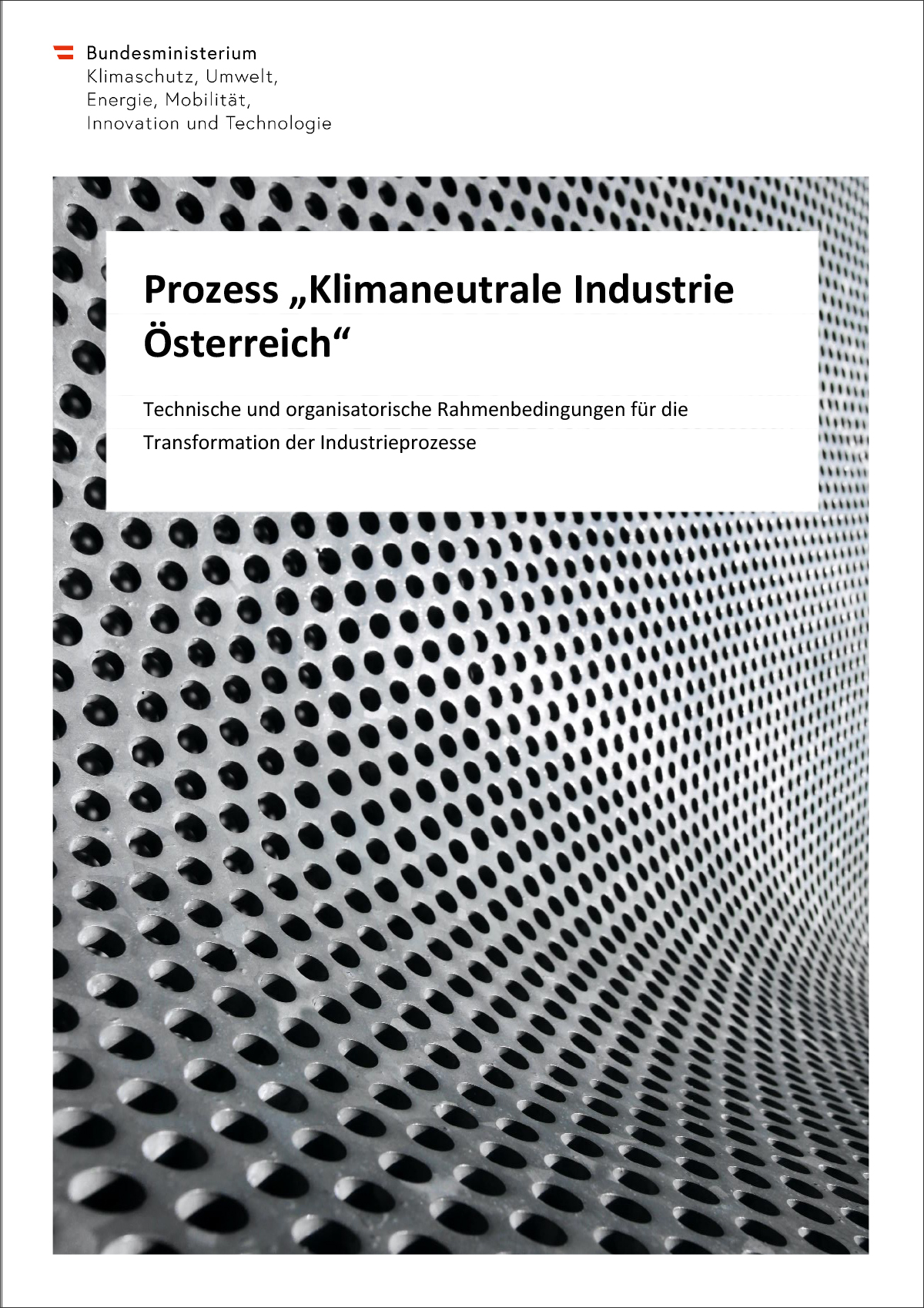 Titelbild Prozess „Klimaneutrale Industrie Österreich“