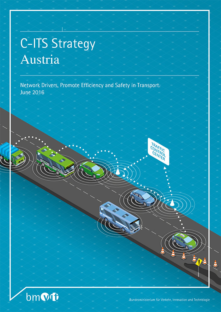 Cover of the borchure "C-ITS Strategy Austria"
