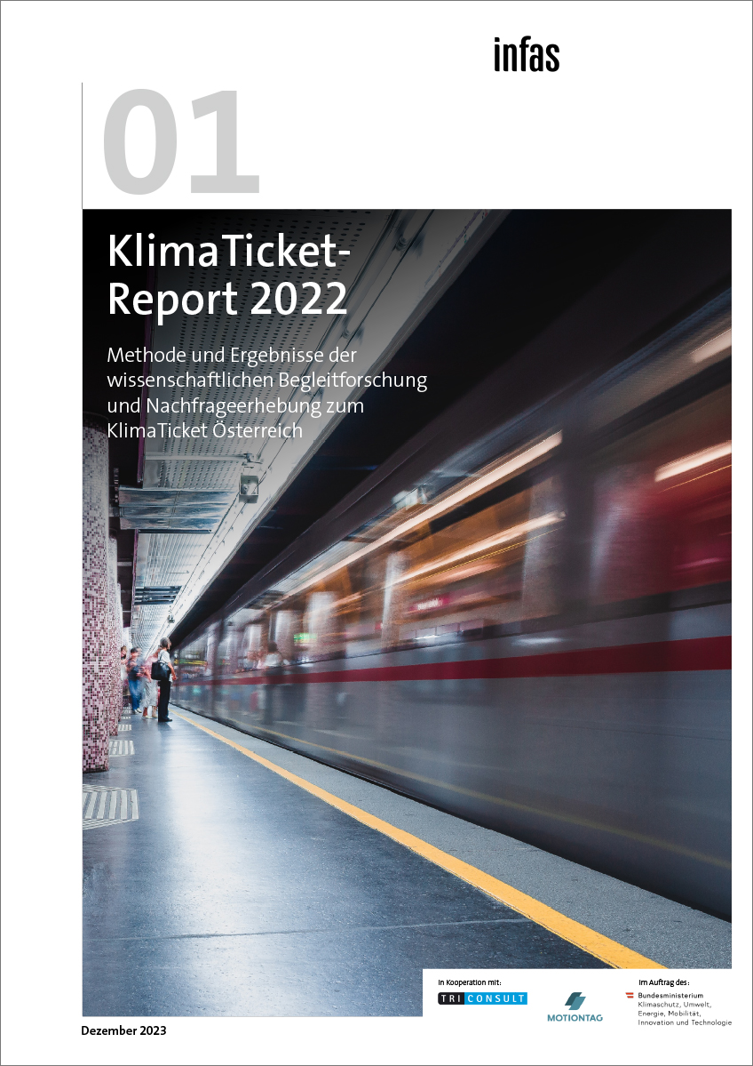 Titelblatt "KlimaTicket Report 2022"
