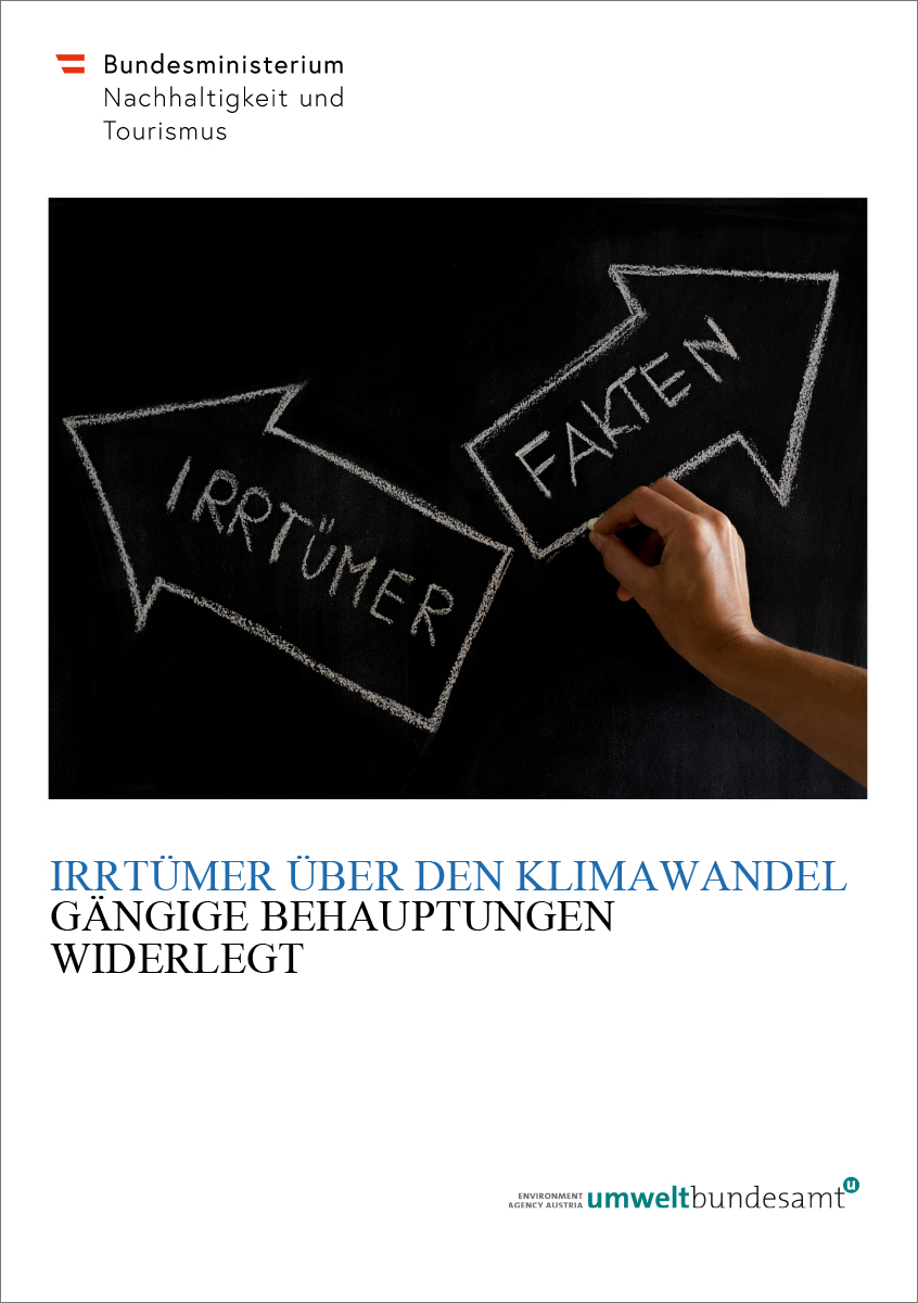 Titelblatt "Irrtümer über den Klimawandel"