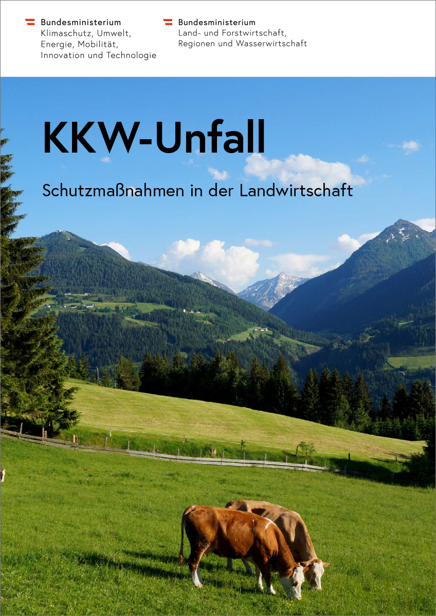 Titelblatt "KKW-Unfall: Schutzmaßnahmen in der Landwirtschaft"