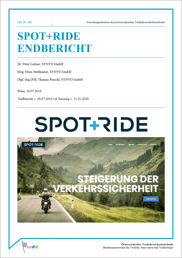 Titelblatt Endbericht Spot + Ride