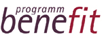 Dieses Logo besteht aus dem Schriftzug "programm benefit".