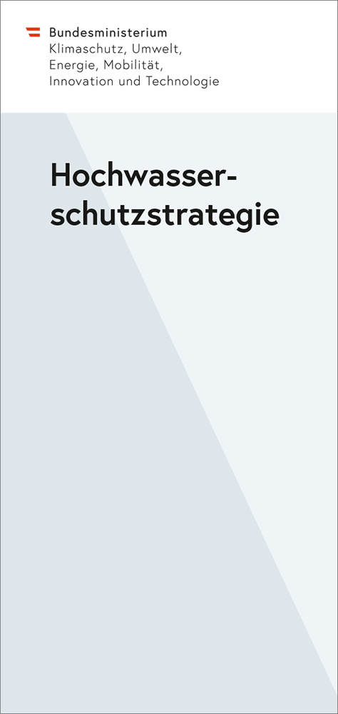 Hochwasserschutzstrategie, Titelbild des Folders
