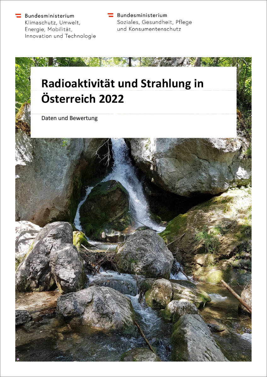 Titelblatt "Radioaktivität und Strahlung in Österreich 2021"