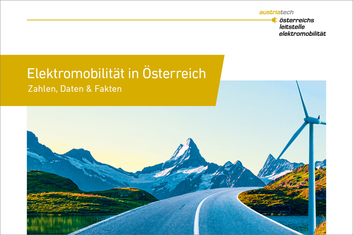 Titelblatt der Broschüre "Elektromobilität in Österreich"
