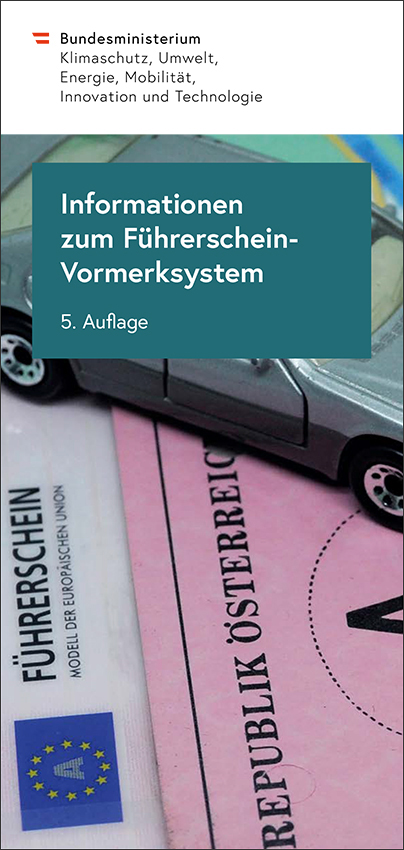 Titelbild Folder Führerschein-Vormerksystem