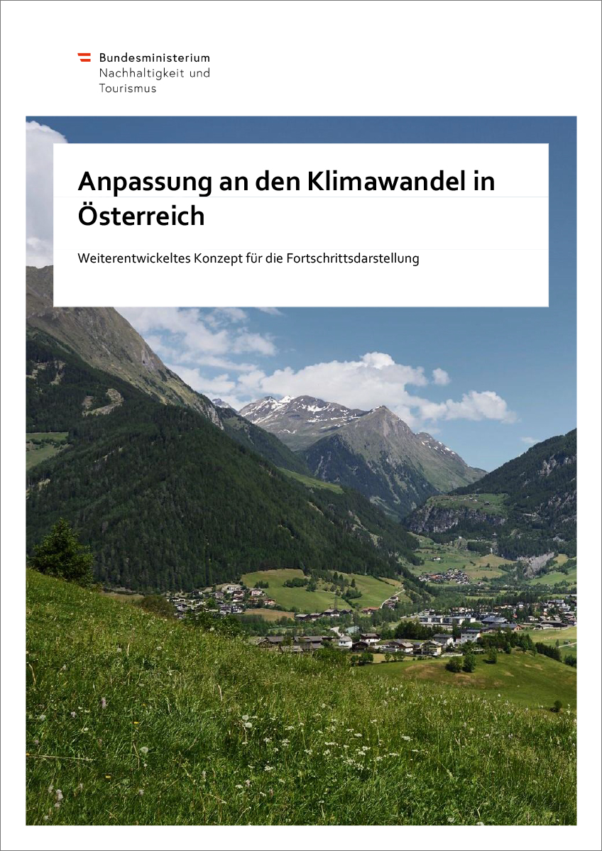 Titelblatt Anpassung an den Klimawandel in Österreich